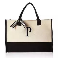 Imagem do Saco de praia de lona portátil de grande capacidade, sacola de moda, letras, flor, compras ombro, bolsa casual, atacado