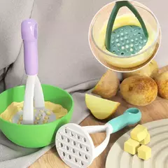 Liquidificador de alimentação para bebês para alimentos, Ferramentas moedeiras Frutas, vegetais, purê de batatas, Processador de segurança manual - loja online