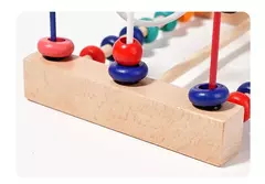 Montessori bebê montanha russa brinquedos labirinto de contas de madeira, quebra-cabeça educacional para aprendizagem precoce infantil, brinquedo de matemática para criança, 2024