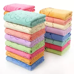 Cute Rabbit Microfiber Bath Towel, Soft Kawaii Towel, Quick Dry, Fit for Baby Kids, Meninos, Meninas, Praia, Natação, Absorvente, 50x100cm na internet
