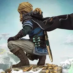 Em estoque 38cm a lenda de zelda jogo figura link estatueta gk pvc estátua colecionável decoração de mesa modelo brinquedo brinquedos personalizados presentes - loja online