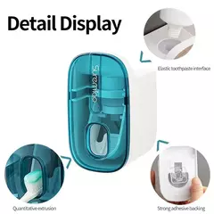 1 PCS Dispensador Automático Creme Dental Acessórios Do Banheiro Wall Mount Preguiçoso Creme Dental Squeezer Suporte Escova - loja online