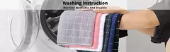 Homaxy-Absorbent Kitchen Dishcloth, Panos Ultra Macios, Toalhas de Secagem à Mão, Ferramentas de Limpeza Doméstica, 100% Algodão, 4 Pcs, 6Pcs - comprar online
