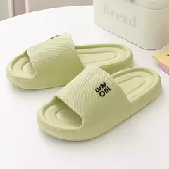 Slides planos antiderrapantes para homens e mulheres, chinelos casuais femininos, chinelos internos para casa, sandálias femininas de verão, moda feminina, seabeach fino e fino