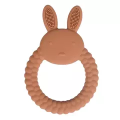 Bebê silicone dentição anel, coelho dos desenhos animados, roedor, comestível, acessórios diy, brinquedos molares, chocalho, 1pc na internet