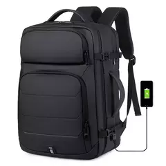 Mochilas expansíveis impermeáveis com porta de carregamento USB, Business National Flag Travel Bag, 17 "Laptop Bag, 40L - loja online