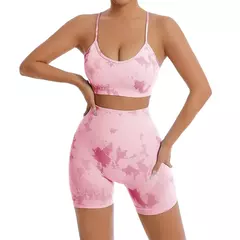 Fato de treino feminino com 2 peças, roupas esportivas, roupas de ioga, fitness, roupas esportivas, academia, musculação, verão, 2024 - Wolf Magazine