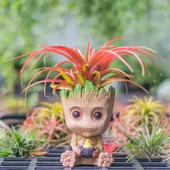 Marvel vingadores groot mini estatueta caneta titular vaso de flores boneca criativa figura ação cena ornamento presentes natal crianças brinquedos na internet