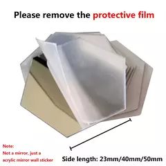 Imagem do Hexagon 3D Espelho Adesivo de Parede, Sala Adesivos, Decoração do Quarto, Banheiro, Decoração de Casa, Vários tamanhos, DIY TV Fundo