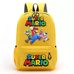 Mochilas Super Mario Bros para homens e mulheres, Saco Princesa Peach Luigi, Impressão Gráfica de Personagem de Cartoon, Mochila Kawaii, Mochilas escolares - loja online