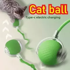 Bola de rolamento automática bola interativa brinquedos para gatos suprimentos para animais de estimação treinamento de cães elétrico gato teaser simulado rato recarregável