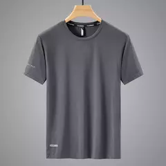 T-shirt desportiva de secagem rápida masculina, top casual branco, t-shirt de mangas curtas, roupa de ginástica, plus size 6XL 7XL 8XL 9XL, verão, 2024 - Wolf Magazine