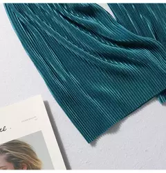 Calça casual de cintura alta feminina, fundo de sino emagrecedor, cor sólida, seda do gelo, faixa elástica na cintura, novo estilo, verão, por atacado - loja online