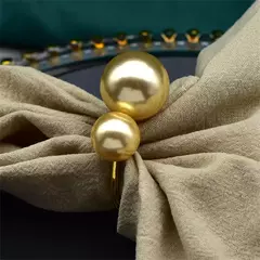 12/pces novo champanhe ouro guardanapo anel simples criativo decorativo boca pano guardanapo anel fivela - loja online