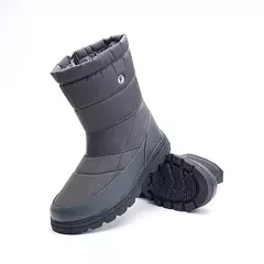 Botas de neve de pelúcia impermeáveis masculinas, tênis duráveis, sapatos de lazer, tamanho grande, quente, meio da panturrilha, ao ar livre, inverno