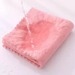 Toalha de Rosto de Microfibra Espessada, Absorvente, Alta Densidade, Velo Coral, Secagem Rápida, Limpar, Macio, Limpeza