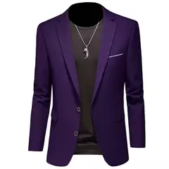 Blazers boutique casuais masculinos, jaqueta monocromática, terno slim fit, casaco de lazer, boutique de moda, novo, 2023 - comprar online