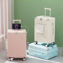 Caixa para bagagem de grande capacidade, roda universal, estojo com senha, mala de viagem, unissexo, novo, 20 ", embarque ABS - comprar online