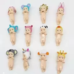 Anjo caixa cega presente de aniversário coleção anime figura dos desenhos animados modelo boneca brinquedo para crianças aniversário presentes de natal