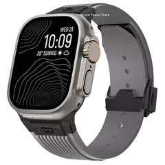 Pulseira de Silicone Suave para Apple Watch, Ultra 2, 49mm, Série 9, 8, 7, 45mm, 44mm, Elástico para iWatch 6, 5, 4, SE, desporto - loja online
