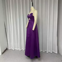 Conjunto de vestido Halter sem mangas, vestido Halter, saia de cintura alta, saia de um passo, monocromática, sexy, apropriada para festa, moda cabeça na internet