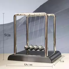 Newton's Cradle Metal Pêndulo, Educacional Física Brinquedo, Square Design, Energia Cinética, Escritório Stress Reliever, Ornamento Equilíbrio Bola - Wolf Magazine