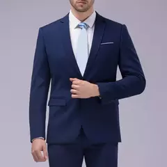 Conjunto de terno de peito único masculino, costura fina, lapela emagrecedora, noivo na moda, 1 conjunto - loja online