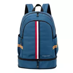 TINYAT-Mochila impermeável para homens e mulheres, bolsa de volta à escola com armazenamento de sapatos, dobrável, resistente a manchas, estudante - loja online