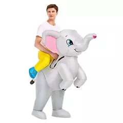 Imagem do Adulto galo inflável traje engraçado unicórnio elk animais terno inflável halloween carnaval meio corpo explodir terno para cosplay