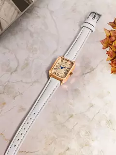 Relógios casuais com mostrador digital para mulheres, pulseira de couro quadrada relógio elegante relógio de pulso de quartzo presente retrô na internet