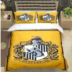 Imagem do 3d quente magia academia harry potter impressão conjuntos de cama suprimentos conjunto consolador adolescentes meninas dos desenhos animados gêmeo único presente do miúdo
