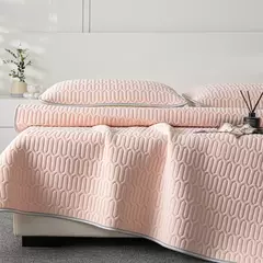 Tapete e fronha de látex espesso macio, Conjunto de cama liso, Lençol Cool Feeling, Capa de colchão de resfriamento, Verão, 2 pcs, 3pcs - Wolf Magazine