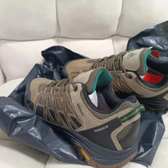 Hikeup nova chegada dos homens caminhadas sapatos respirável rendas até trekking amortecimento masculino escalada ao ar livre turismo tênis para homem