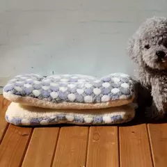 Flanela pet esteira cama do cão gato engrossar tapete de dormir cobertor do cão para filhote de cachorro gatinho cama para cães pequenos grandes suprimentos para animais de estimação