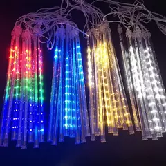 Imagem do Impermeável LED Meteor Shower Rain Lights, Falling Raindrop, Fairy String Light para o Natal, Holiday Party, Patio Decor, 30 cm, 50cm
