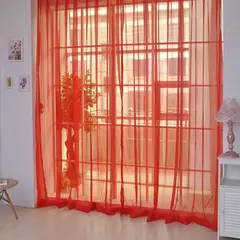 Romântico Quarto Gaze Cortina, Sala, Home Decor, Janela Sheer, Voile Cortinas, Janelas Tulle, Cortinas de porta