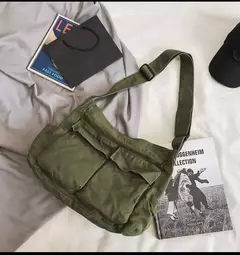 Bolsa de lona vintage para mulheres, sacolas de ombro adolescente, sacos mensageiro para senhoras, bolsa casual, bolsa crossbody