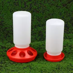 Alimentador e bebedor engrossado para aves, dispensador automático de água e alimentos para frango, pássaros, pintinho, recipiente de balde de alimentação