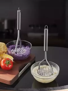 Masher De Imprensa De Lama De Aço Inoxidável Criativo, Purê De Suco, Triturador De Batatas, Ferramentas De Frutas Pusher, Gadget De Cozinha - Wolf Magazine