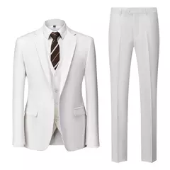 Conjunto de terno casual masculino de negócios, jaqueta masculina, blazers, calças, calças, colete, colete, moda, 2023 - Wolf Magazine