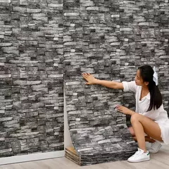 1 pçs 77cm * 70cm 3d adesivo de parede imitação tijolo quarto decoração da na internet