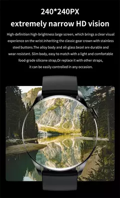 GT3 Pro AMOLED Smartwatch para homens e mulheres, tela HD, freqüência cardíaca, chamadas Bluetooth, à prova d'água, Android, iOS, 420x420, Novo, 2022 - comprar online