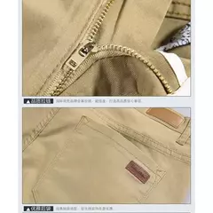 Calças masculinas de tecido elástico de algodão, plus size, preto, cáqui, calças casuais, gordas, tamanho 30-50 - Wolf Magazine