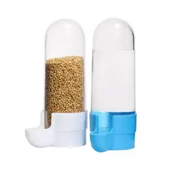 Pendurado alimentador para animais de estimação esquilo papagaio dispensador de água pet pássaro caixa de comida gaiola acessórios pássaros suprimentos - loja online