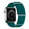 Pulseira esportiva de silicone para Apple Watch, pulseira para iWatch Series 9, 7, 8, 4, 5, 6, SE 2, 49mm, 45mm, 44mm, 42mm, 38 milímetros, 40 milímetros, 41 milímetros, ultra
