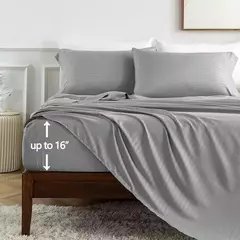 Imagem do Solid Stripe Bedding Set, Colcha de dormir, gêmeo, completo, rainha, king size, quarto ou quarto de hóspedes, 3 pcs, 4pcs