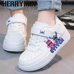Stitch infantil Tênis de desenho animado, sapatos casuais macios, tênis de corrida, esportes, estudante, menina, crianças, moda, presente de Natal