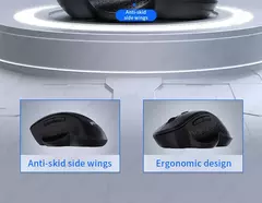 Dual Mode Mouse de Computador Sem Fio, 1600 DPI, Recarregável, Ergonômico, Bluetooth, Laptop, Notebook, iPad, Tablet, Mac, Chromebook