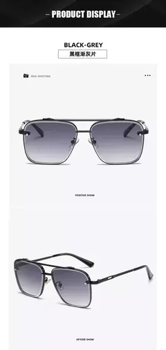 Óculos de sol piloto quadrado masculino e feminino Flight Seven Rock, estilo Mach 6, gradiente, design de luxo, moda, 2022 - comprar online