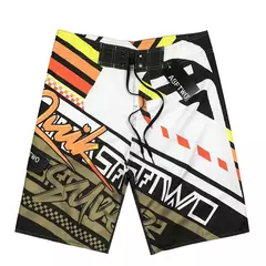 Calções de natação masculinos na moda de bain homme bermuda água praia shorts calças de secagem rápida havaiano praia férias wear na internet